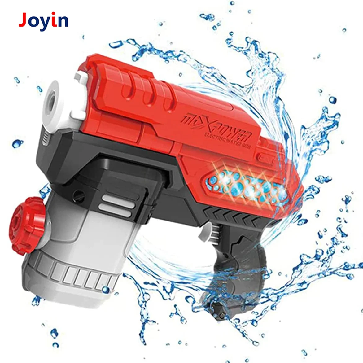 300ml LED Light up Electric Space Blaster Water Gun Toy for Kids Outdoor Pool Backyard Beach Party Galaxy Adventure Play