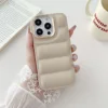 04-Puffer blanc solide