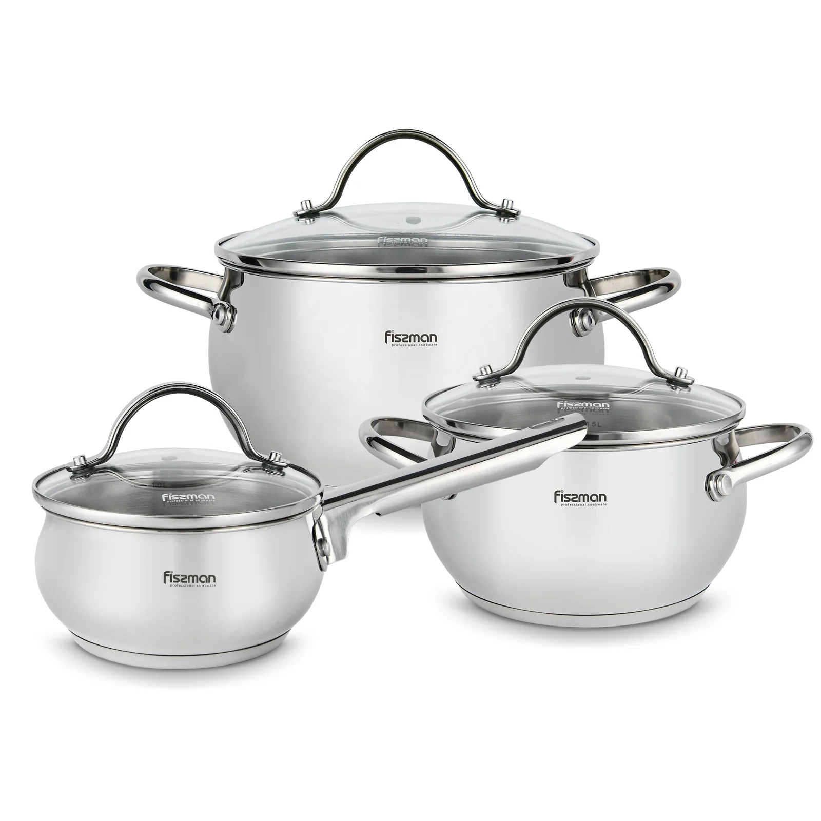 Cooking Pot Set Fissmann, Glass Cooking Pots Sets