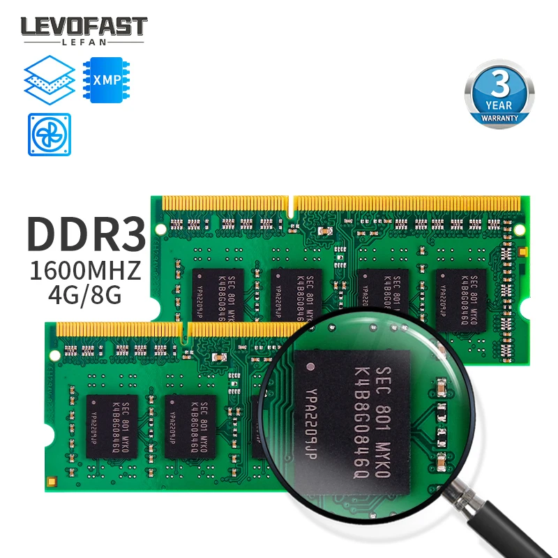 LEVOFAST Original Memoria 8GB DDR3 DDR4 1600MHz 3200Mhz 16GB 32GB