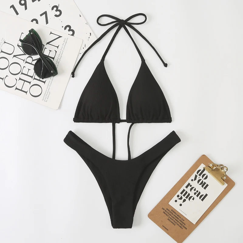 Shop Our OEM Hot Sale Sexy Solid Mini Micro Two Piece Bikini Set for ...