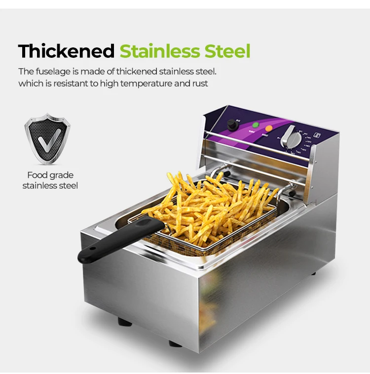 Commercial Double Tank Gas Benchtop Deep Fryer/gas Fryer Table Top