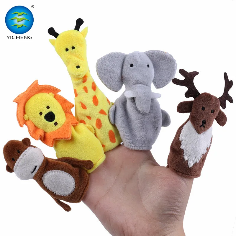 Коллекция 2022 года изготовленные на заказ Семейные игрушки набор кукол палец перчатки 5 шт. куклы Oem динозавр ферма животные