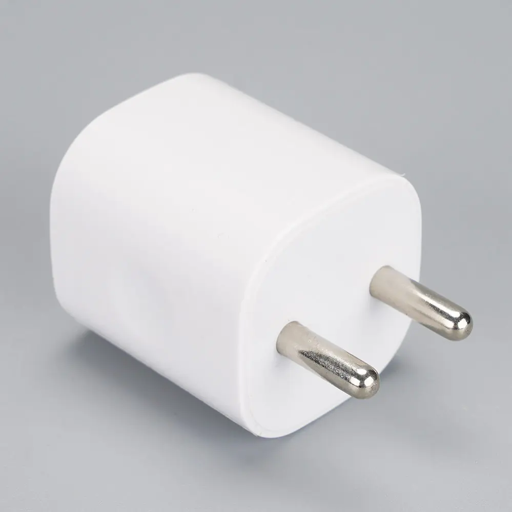 IN/India Plug 1 USB-A White Travel/Wall charger 110V-230V 2054