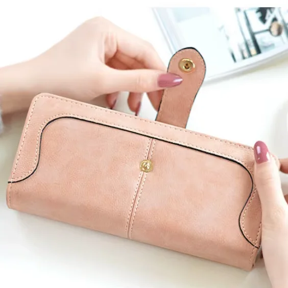 RTS New Creative New Matte Leather Purse With Portable Custom Material Women's Short Wallets For Women