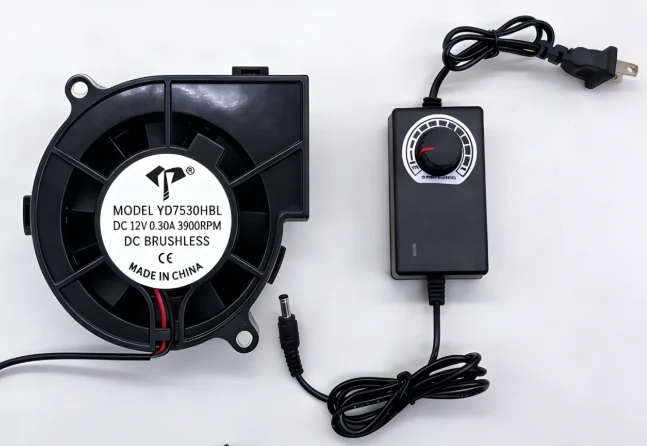 Brushless Blower, 7530, 75x75x30mm, 5V, 12V - detail 6