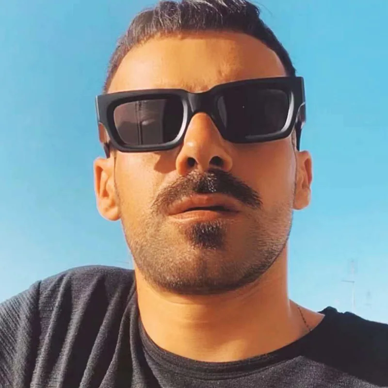 Logo Customized Fashion Vintage Shades Retro Small Square Frame Sun