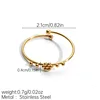 Gold color ring 6