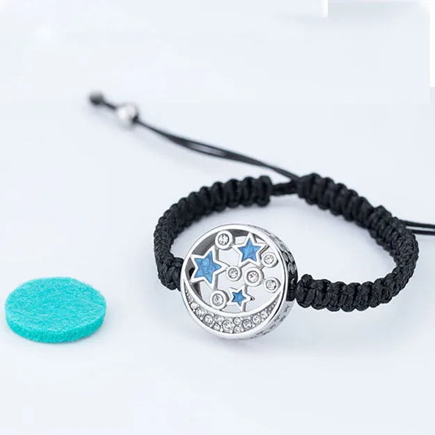 Marlary Simple Design Round Charm Star Cubic Zirconia Fragrance