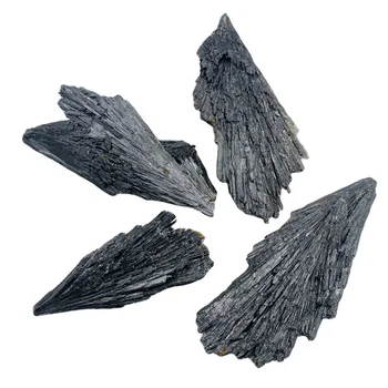 wholesale natural raw crystal feather shaped black tourmaline mineral specimen