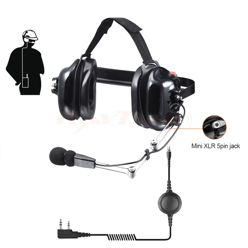 Motorcycle Racing Use Noise Cancelling Headset Two Way Radio