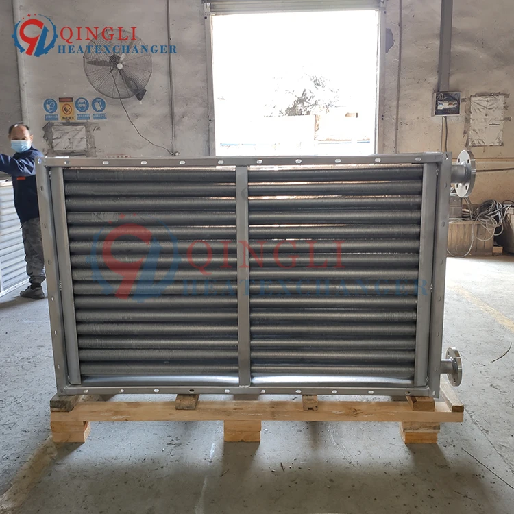 Industrial Stainless Steel Finned Water Air Heater for Drying Process