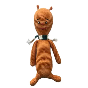 Custom design 35cm orange sonic youth dirty album crochet doll