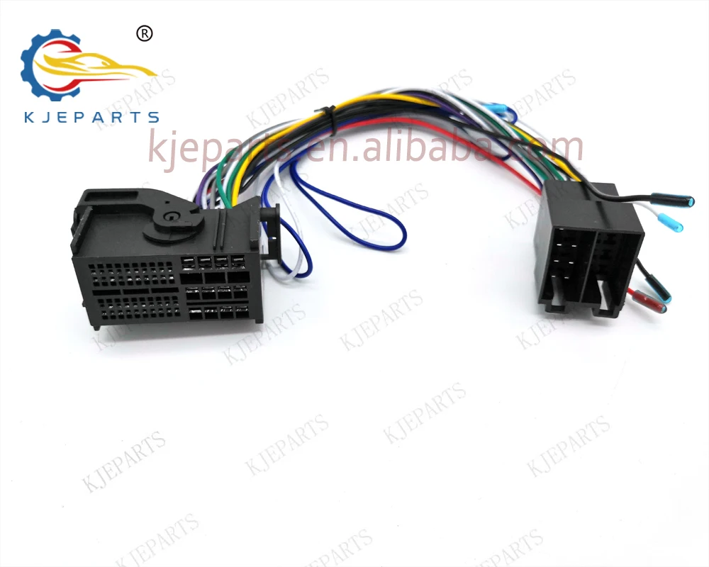 Auto Digital Power Amplifier Rewiring Cable 52pin Connector Iso Adapter Wiring Harness For Fiats