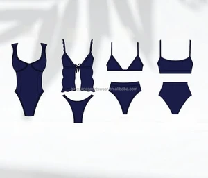 Custom Recycled Swimsuits Beachwear OEM Wholesale Plus Size Two Piece Sexy Bikini Set