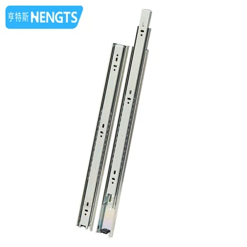 Low MOQ Factory Rail 3 Fold Correderas Telescopicas Riel Push to Open Ball Bearing Kitchen Soft Close Drawer Slide for Bedroom