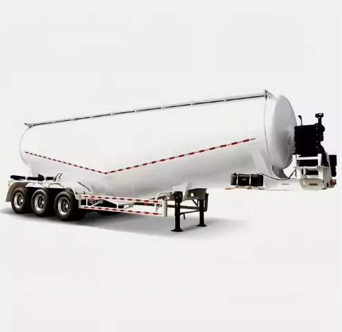 Easy To Operate China Factory Direct Sell 3/4 Axles Bulk Cement Powder Tank Trailer Dry Bulk Cement Tanker Semi Trailer