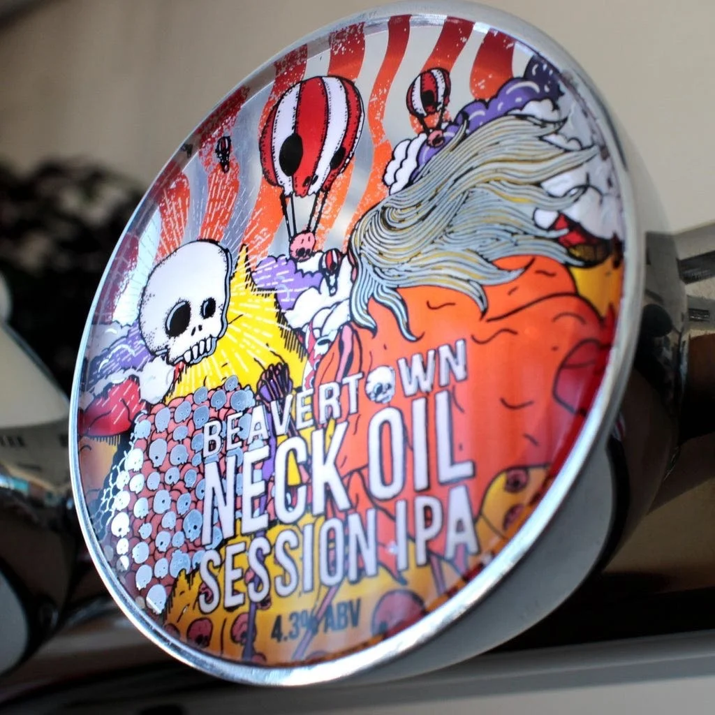 Brewery Beer LED Lens Fish Eye Tap Badges on Keg Beer Pump Top Signs Clips