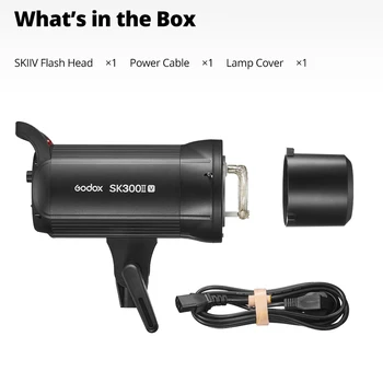 Godox SK300IIV SK300II-V 300W 2.4G X System Professional Compact Studio Flash for Photography Studio Stream product image