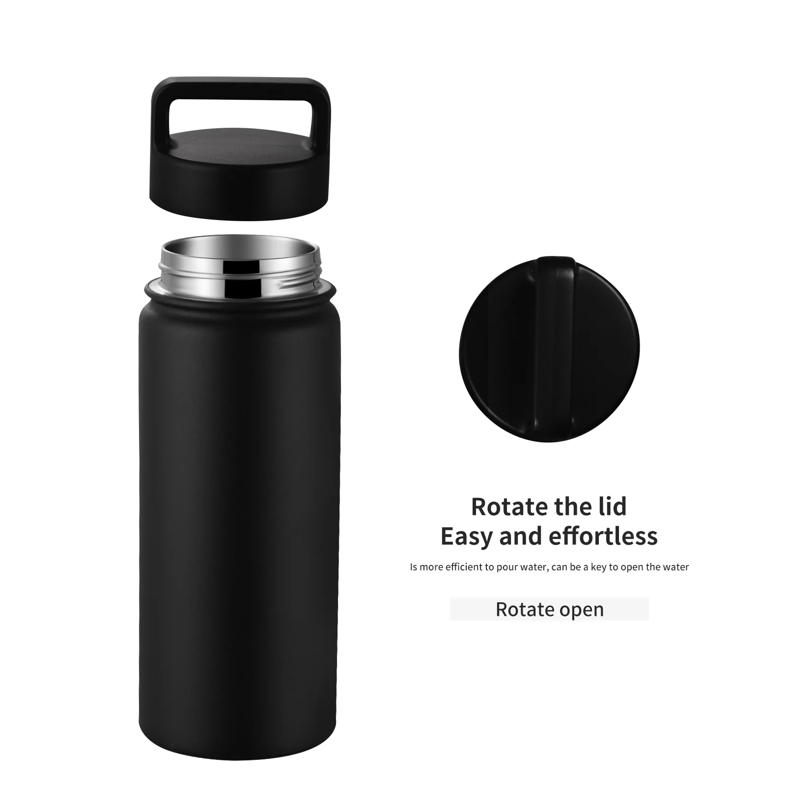 500ML Double Wall Stainless Steel Thermos Flask Custom Logo Water ...