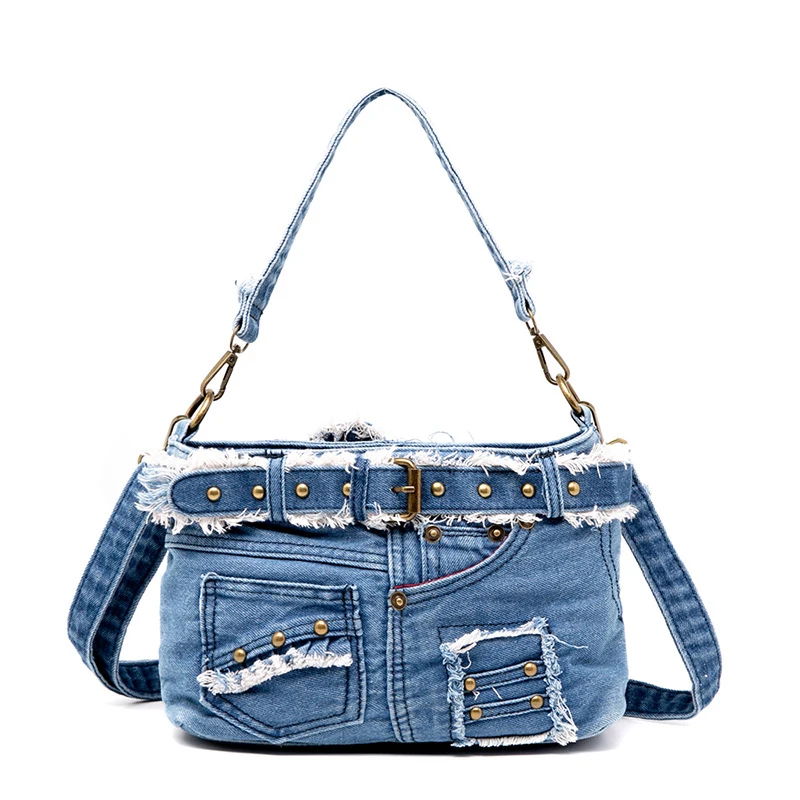 Custom Denim 2024 Handbag