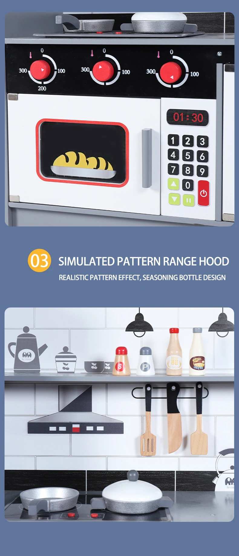 Wooden Montessori Toys Kitchen Play Set Montessori Wooden Toys Mini Kitchen Toys Real Cooking