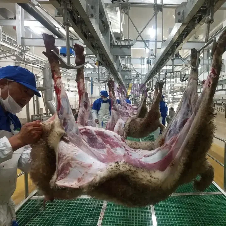 Muslim Halal Meat Processing Abattoir Sheep Slaughterhouse Equipment Plant Carcass Convey Rail of Goat Slaughtering Machine