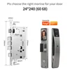 Grey color / 6068 mortise with hooks