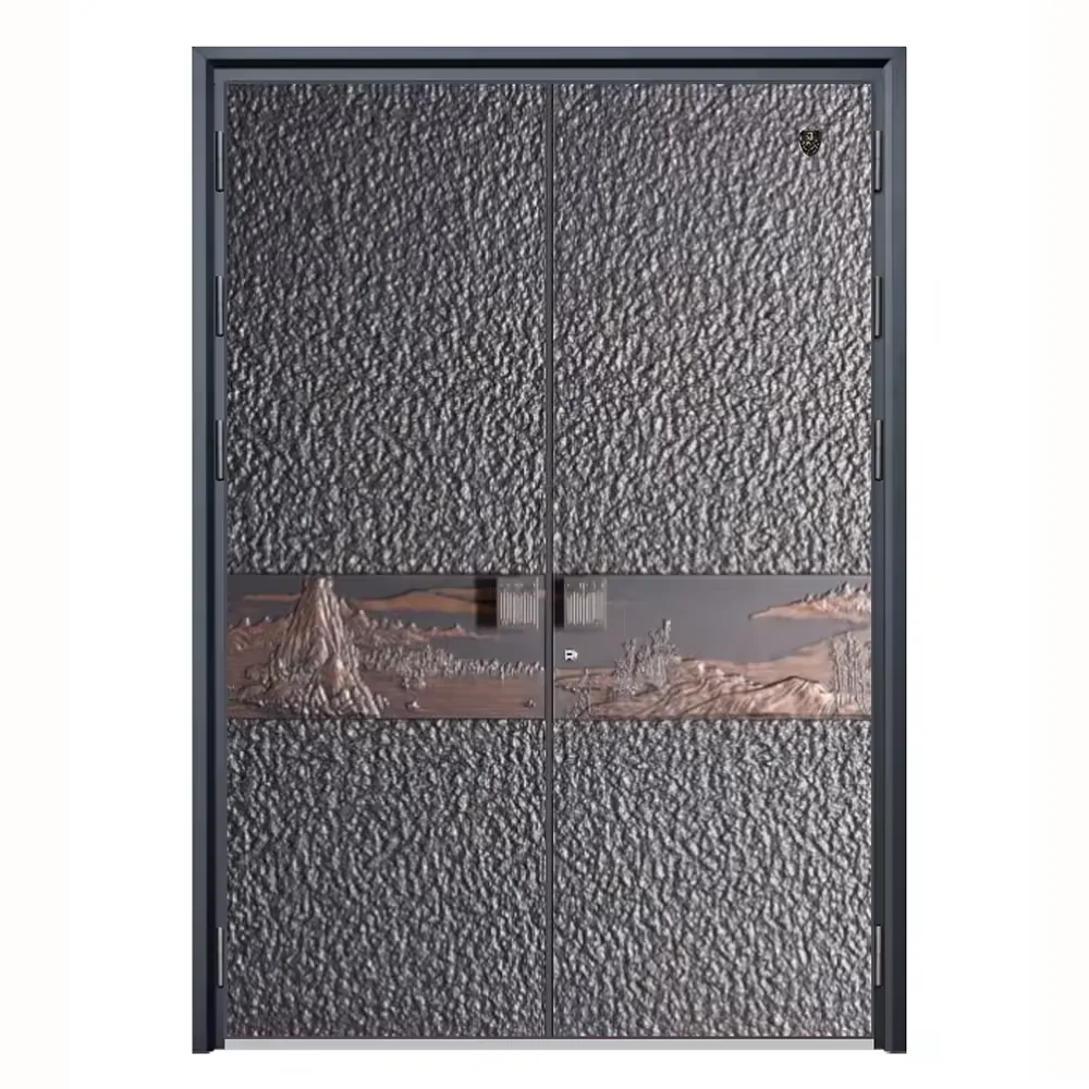 Hot Style Villa DoubleFolding Sliding Door System Aluminum Glass Bifold Panoramic Accordion Interior Partition  Doors