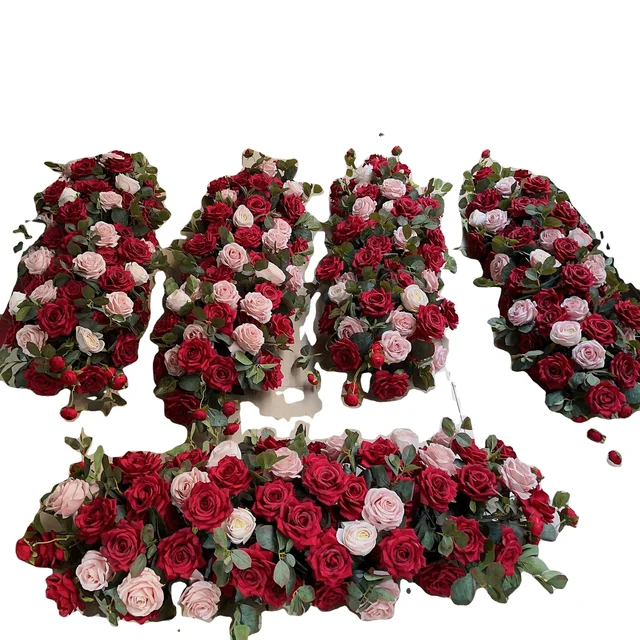 MIYI Wedding Table Flower Stands Artificial Flowers Table Flower Centerpiece