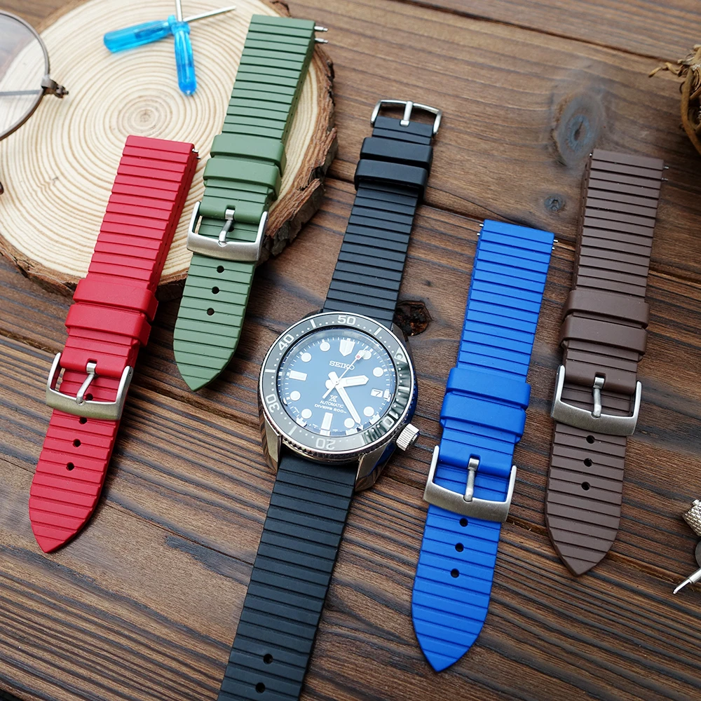 vulcanized rubber watch strap