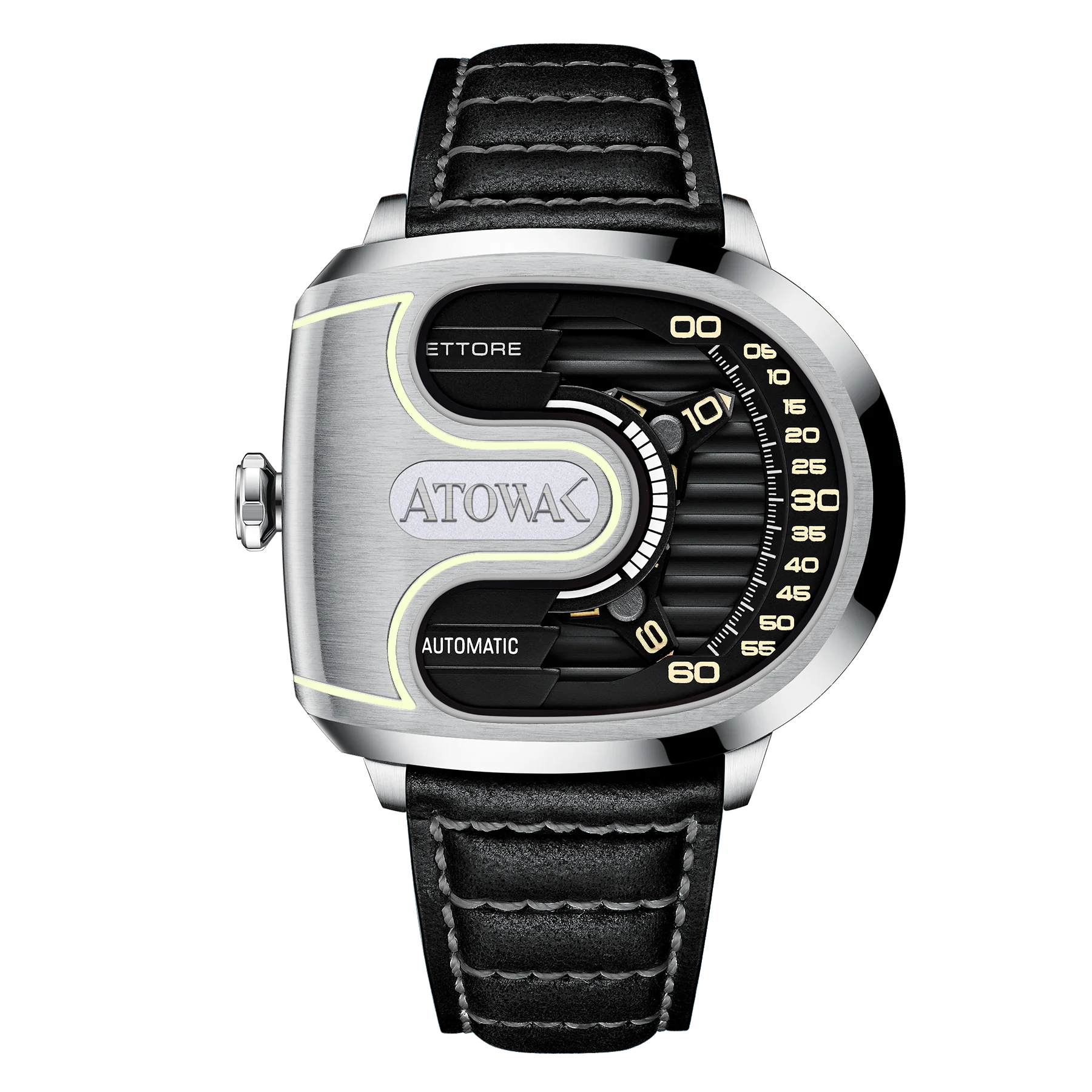 ODM ATOWAK Factory Ettore Drift MIYOTA 9015 Movement Mechanical Watches with Built-in Quick Release Springbar System