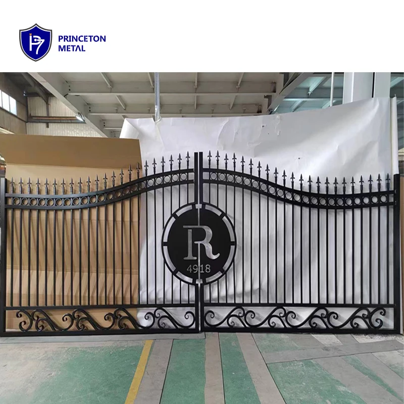 Modern New Material Automatic Sliding Swing Tubular Aluminium Driveway Gate