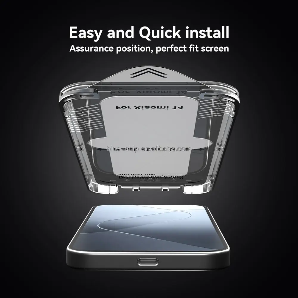 2 Pack HD Clear Easy Install Dustfree Protective Film 9H Bubble Free Screen Protector with Easy Installation Kits for Xiaomi 14