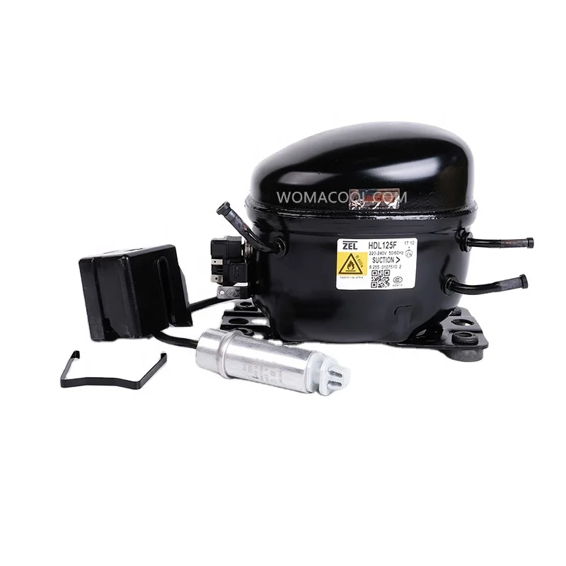 ZEL zanussiコンプレッサー冷凍HDL125FR600a 220-240V/60Hz空冷