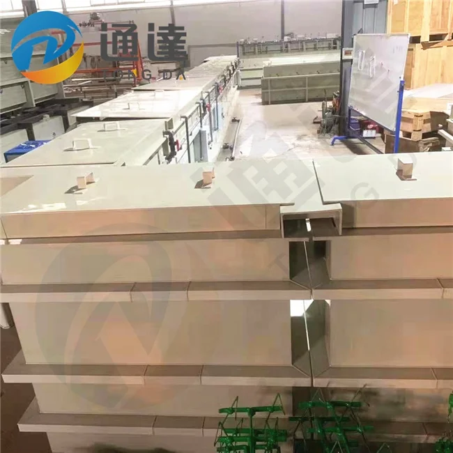 Электрополирующий резервуар ПВХ электропокрытие оборудование для электрополировки