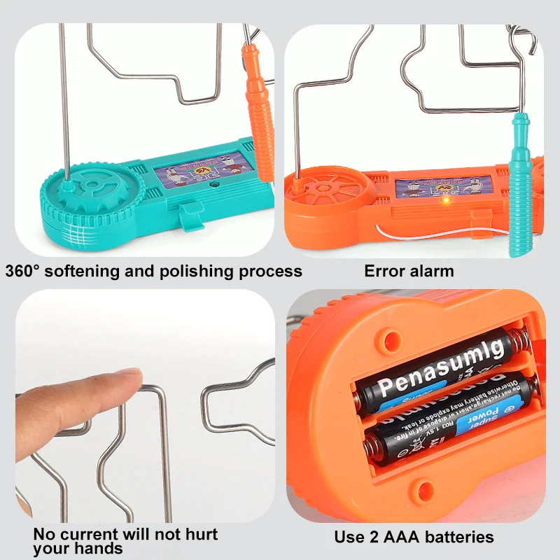 CHN Jouet de labyrinthe Touch Maze Game, Buzz Wire Game Intellectuel pour les Enfants pour le