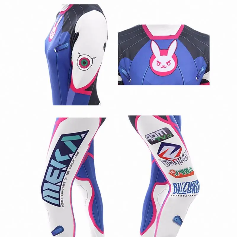 Dva cosplay jogo traje feminino lycra 3d impressão elastano festa