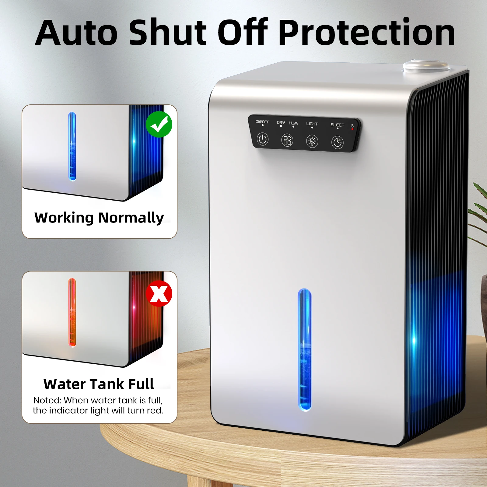 2024 Trends Portable Household Humidifier and Dehumidifier 2 in 1 With Drain Pipe 3500ML