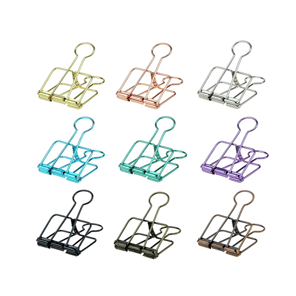 Разноцветные зажимы для бумаги дома офиса поставщика школьных аксессуаров многофункциональный металлический