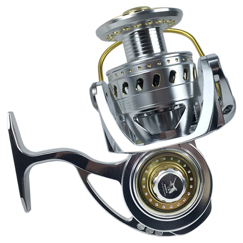 Полностью Металлическая рыболовная спиннинговая Катушка 8 + 1BB максимальная нагрузка 30 кг для морской рыбалки катушка спиннинга ловли тунца большая игра