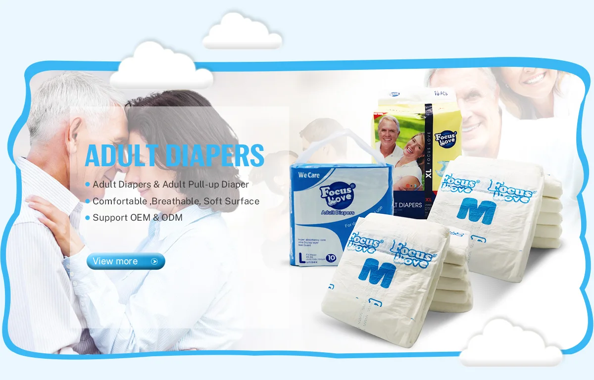 A+ Disposable Biodegradable Adult Diapers Direct Sale Abdl Cheap