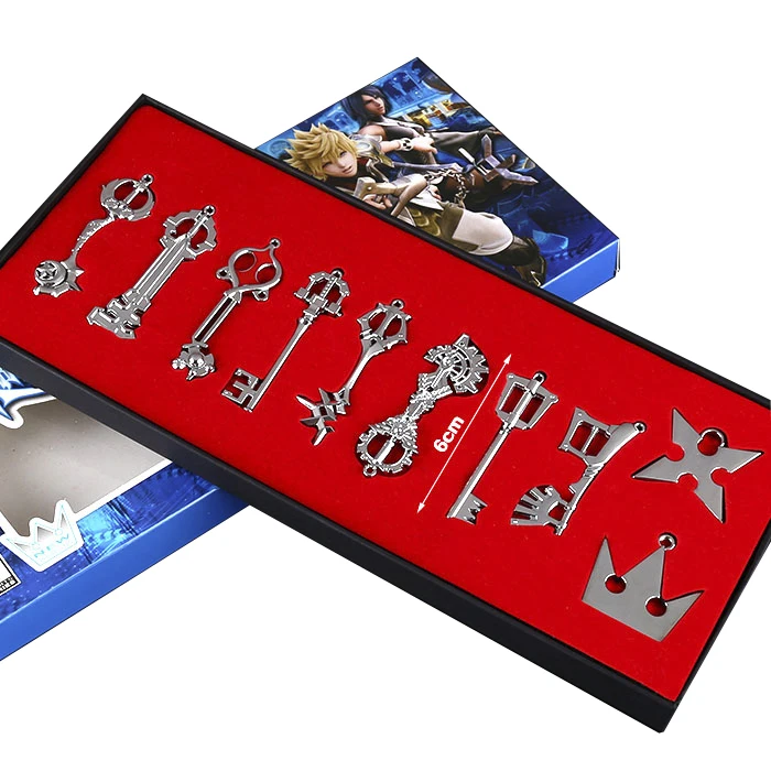 Kingdom Hearts Keyblade & Sora Pendants - Cosplay Accessories