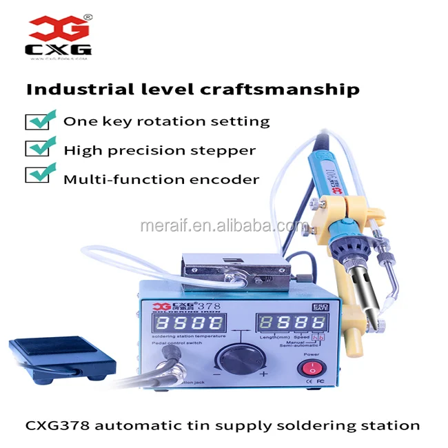 Best price  automatically tin solder feeder soldering tool CXG378 soldering station