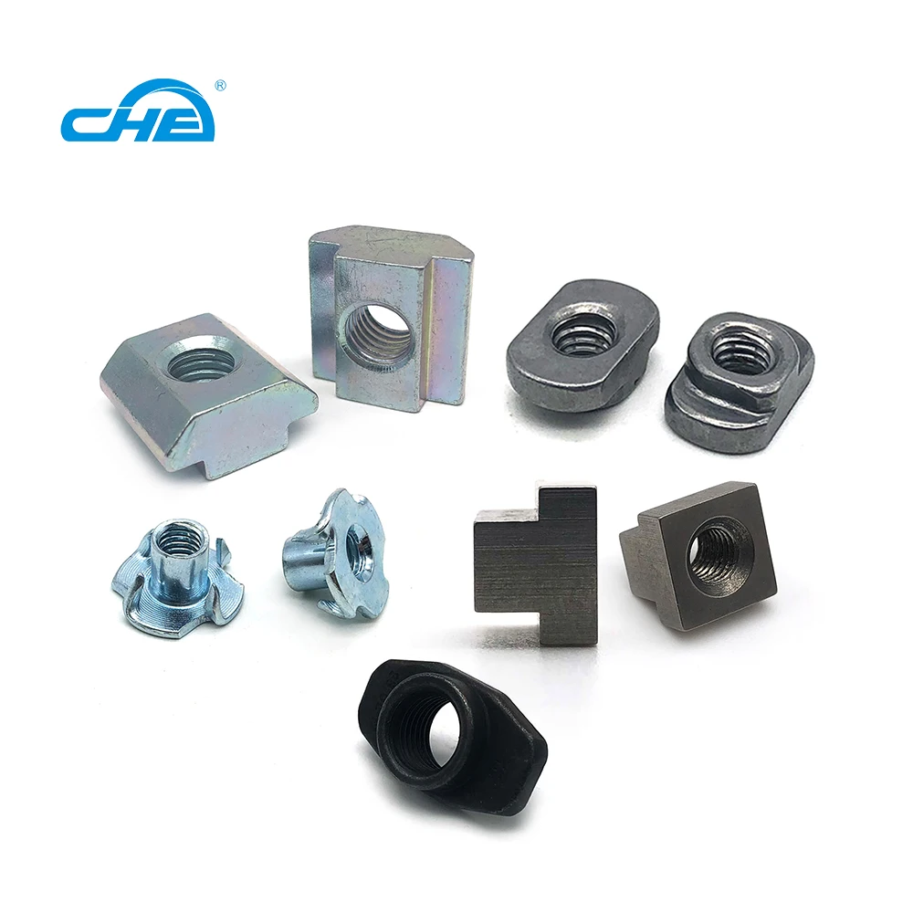 Tee Four Prong T Nut,stainless steel aluminum slider t nut  welded t nut,Carbon Steel M4 M6 M8 Hammer Head t-nut