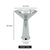 Cone ice cream cup silver