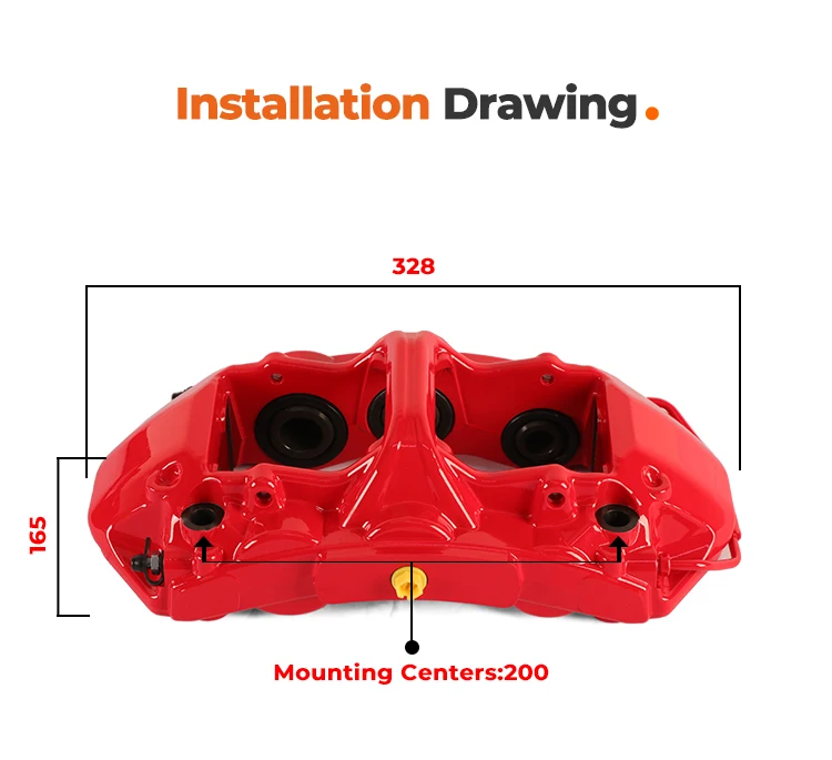 High Performance Racing Brake Kit Caliper Rotor Pads Brake Set For Ferrari Bugatti Porsche