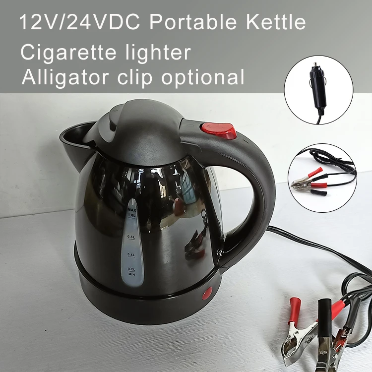 kettle to plug into cigarette lighter 24V Portable Kettle Cigarette Lighter 1L Truck Kettle