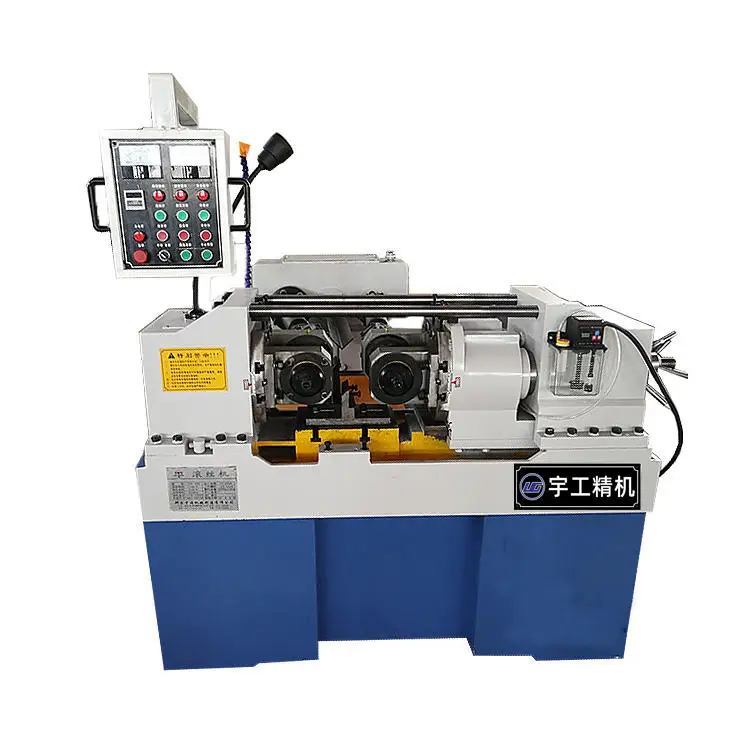 Hydraulic Automatic Two Roller Thread Rolling Machine Thread Forming ...