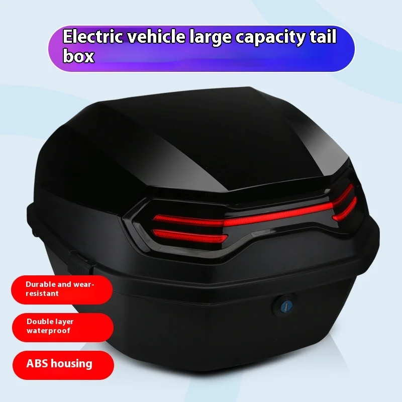 Universal Electric Vehicle Trunk for Aima Yadea Tailg & Luyuan Large Scooter Thickened Plastic Tail Box